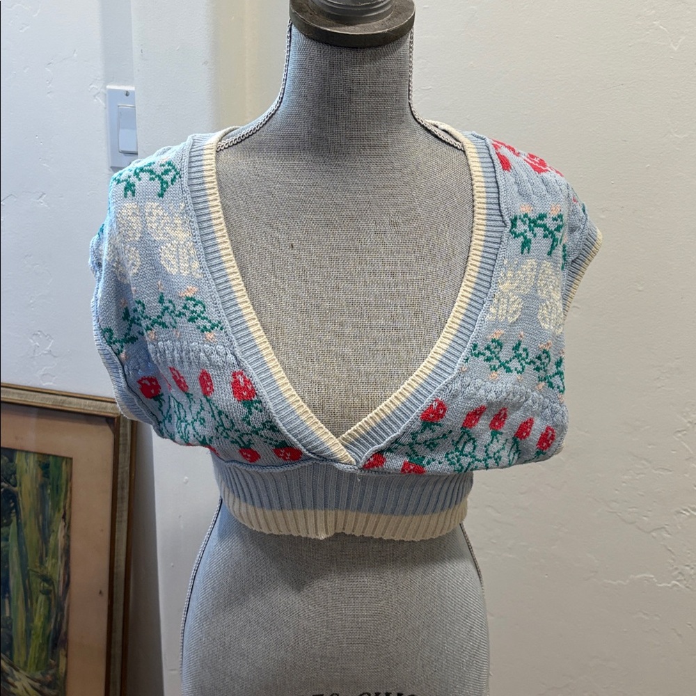 Urban Outfitters Multicolor V-Neck Sweater Vest - Picture 5 of 5